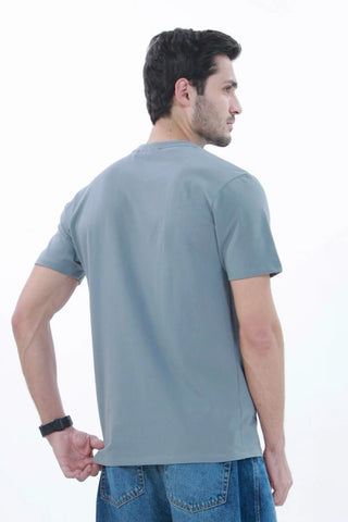 Men's Smart-Fit Stone Grey T-shirt