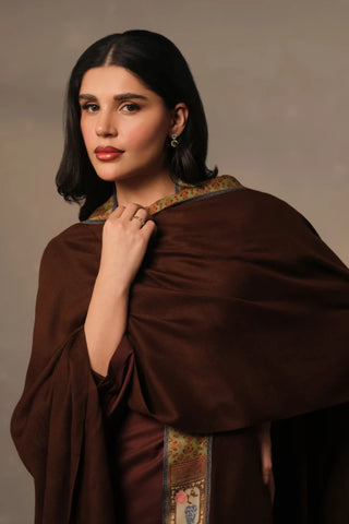 Manto's Unisex Wrap around Style Brown Cape