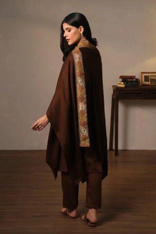 Manto's Unisex Wrap around Style Brown Cape
