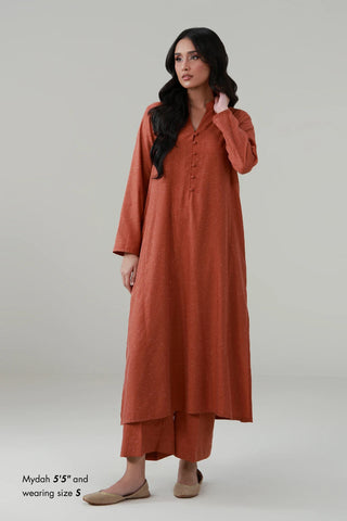 Kalidaar Co-Ord Set - Burnt Orange