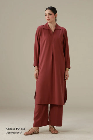 Mira Co-ord Set - Rose Wood