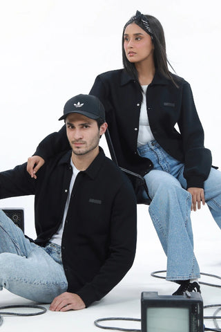 Varsity Jacket - Raven Black