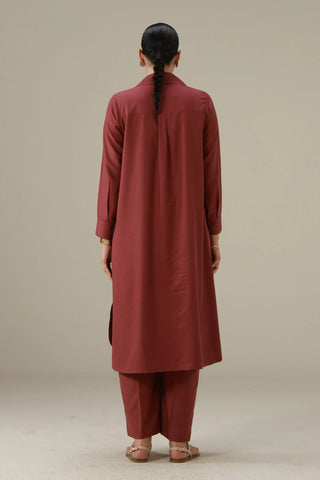 Mira Co-ord Set - Rose Wood