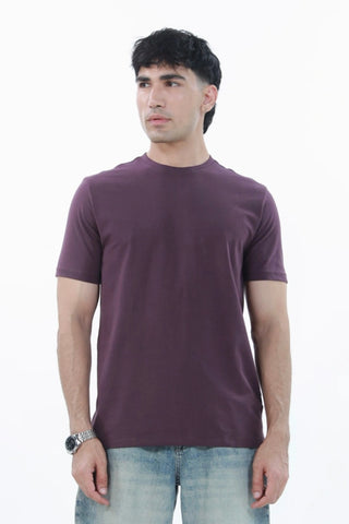 Manto Men's Basic Purple T-shirt