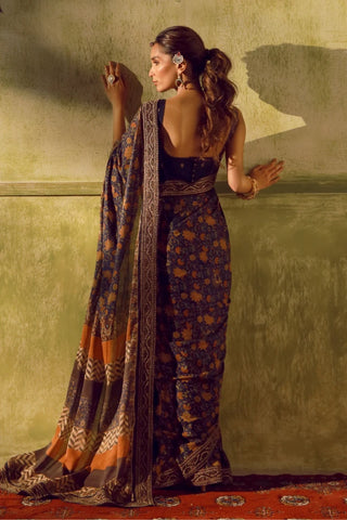 Khoobsurat (Breathtaking) - Blue Saree