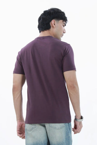 Manto Men's Basic Purple T-shirt
