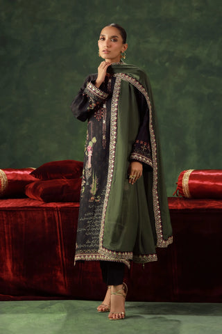 Kanwal (Water Lilly) Set - Deep Green