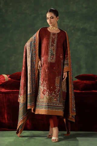 Lalarukh (Bloom Faced) -  Velvet Shawl