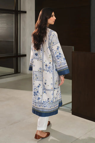 Manto Women's Ready to Wear White Kurta with Urdu Calligraphy