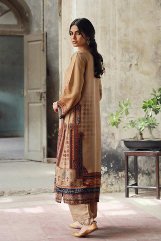 Manto Women's 2 Piece Jacquard Co-ord Set featuring Urdu Calligraphy of Words by Allama Iqbal