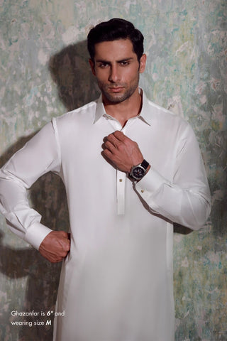 Men's White Kameez Shalwar