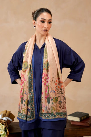 Manto Women's Beige Silk Scarf