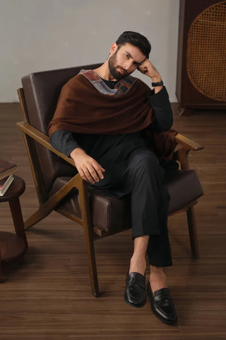 Manto's Unisex Wrap around Style Brown Cape