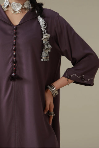 Sheesh Co-Ord Set - Purple