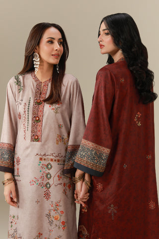 Muskaan (Smile) Co-ord Set - Plum