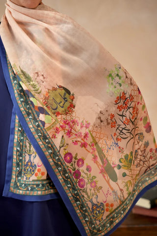 Manto Women's Beige Silk Scarf