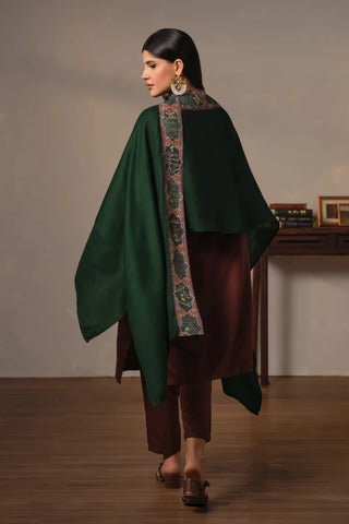 Manto's Unisex Wrap around Style Green Cape