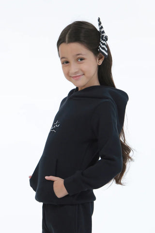 Pullover Hoodie (Kids) - Raven Black