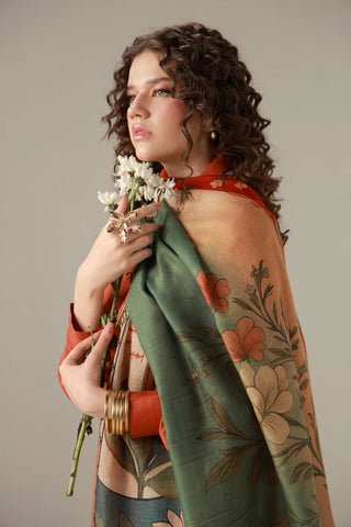 Gul-e-Lala (Tulip) - Scarf
