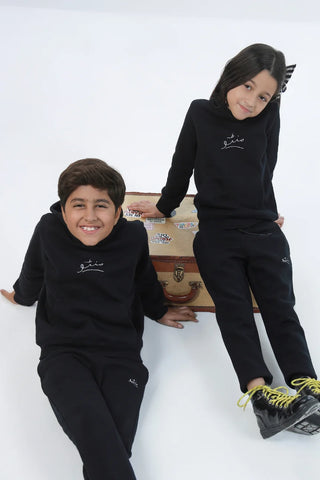 Pullover Hoodie (Kids) - Raven Black