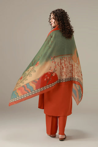 Gul-e-Lala (Tulip) - Scarf