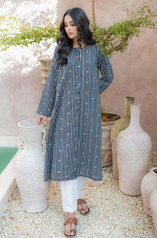 Shopmanto, wear manto, manto clothing brand, manto pakistan, ladies clothing brand, urdu calligraphy clothing, manto black alfaaz khaddar a-line kurta with urdu calligraphy, manto winter collection, manto khaddar collection, khaddar kurtas, random urdu words calligraphy on kurta