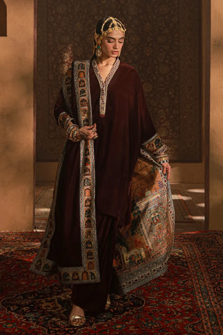 Shirin (Delightful) Velvet Shawl