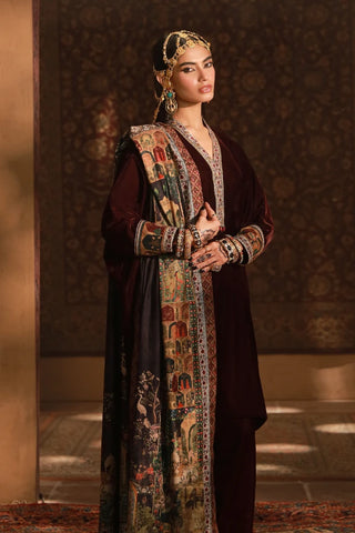 Vasl (Connection) Velvet Shawl