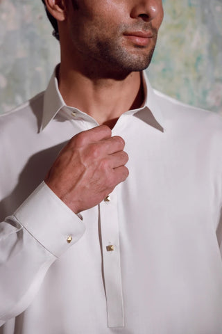 Men's White Kameez Shalwar