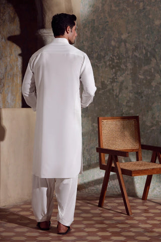 Men's White Kameez Shalwar
