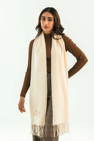 Cashmere Stole - Vanilla White