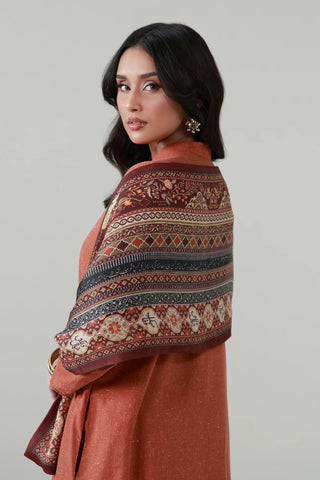 Nazakat (Softness) Stole - Maroon