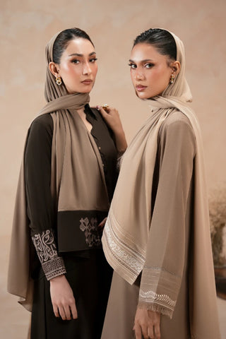 Manto Women's Hijab Friendly Embroidered Scarves