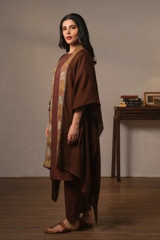 Manto's Unisex Wrap around Style Brown Cape