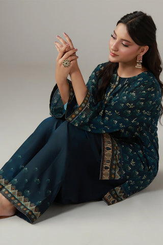 Sukoon (Peace) Co-Ord Set - Blue