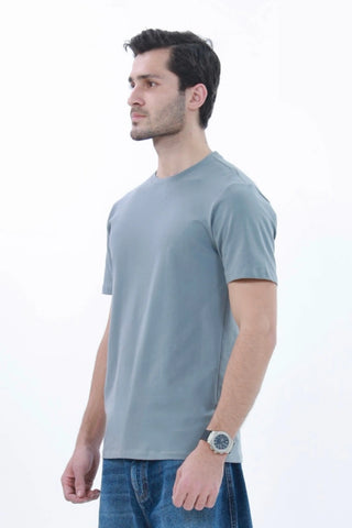 Men's Smart-Fit Stone Grey T-shirt