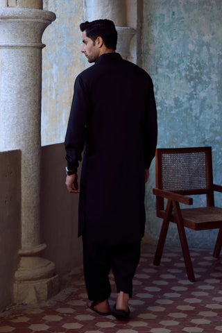 Men's Black Kameez Shalwar