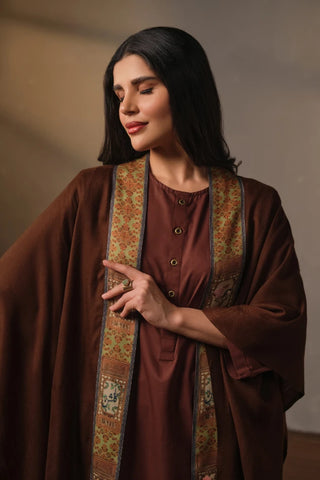 Manto's Unisex Wrap around Style Brown Cape