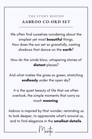 Aabroo (Honor) 2-Piece Set