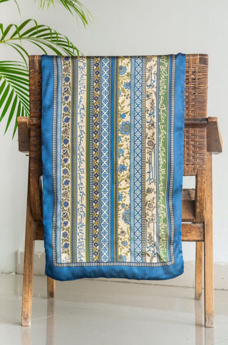 Gulistaan (Flowerland) Stole - Blue