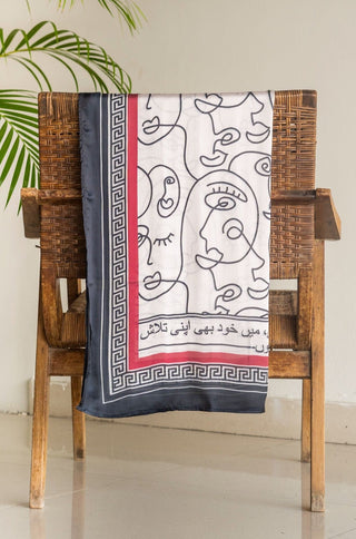 Talaash (The Search Within) - White Scarf