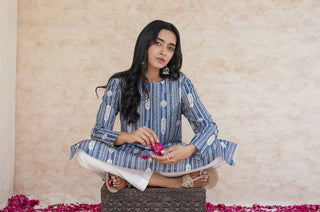 Shopmanto, wear manto, manto clothing brand, manto pakistan, manto kurta, azmat kurta, azmat kurta blue, ladies straight kurta, ladies kurta, eastern