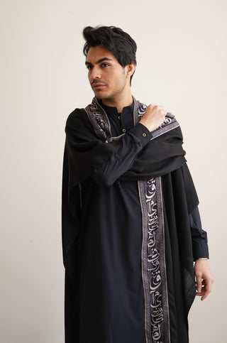 Huroof (Arabic Letter) Cape - Black