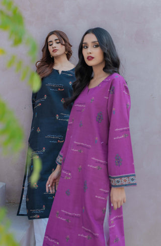 Shopmanto, wear manto, manto clothing brand, manto pakistan, ladies clothing brand, urdu calligraphy clothing, Manto maroon straight long length Black fitoor women khaddar kurta for winter, manto winter collection