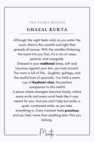 Design Philosophy of Ghazal Kurta