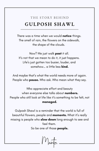 Design Philosophy of Gulposh Shawl