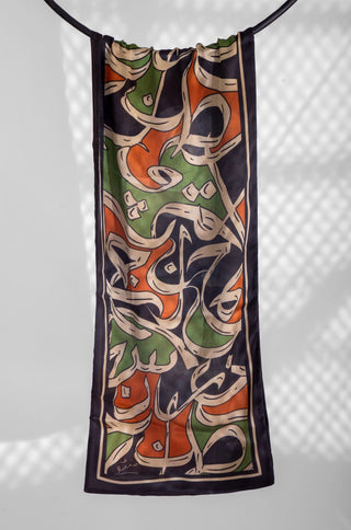 Rung (Colors Of Life) Stole - Green Orange