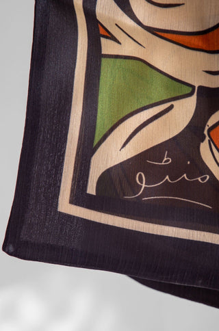 Rung (Colors Of Life) Stole - Green Orange