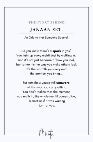 Design Philosophy of Janaan Set