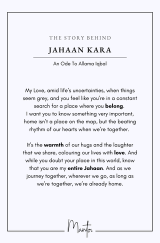 Design Philosophy of Jahaan Kara